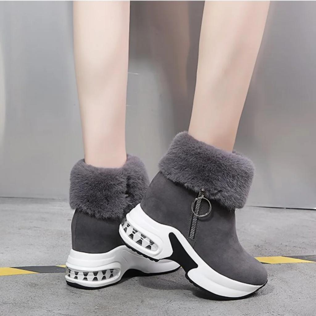 Winter Women Warm Sneakers Platform Snow Boots 2025 Ankle Boots Female Causal Shoes Ankle Boots for Women Lace-up Ladies Boots