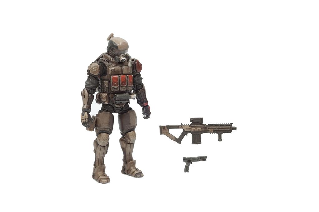 TOYS ALLIANCE LIMITED "Acid Rain" FAV A110 Akagarasu Hazmat Ronin 1/18 Scale ABS Painted Movable Figure