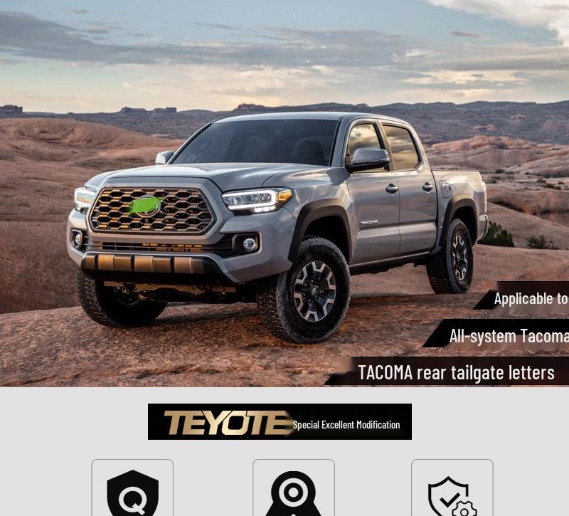 Fits All Toyota Tacoma Tailgate Lettering