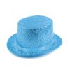 Retro Glitter Top Hat British Style Durable Lightweight Glittering Magician Hat Polyester Multicolor Bowler Jazz Hat Performance
