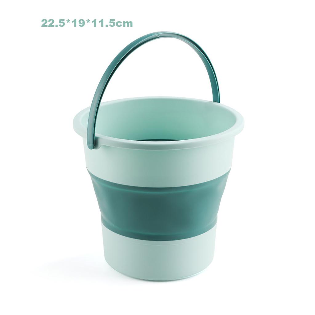 Găleată de spălat pliabilă portabilă Folosire mașină din plastic Pescuit în aer liber Găleată pliabilă îngroșată