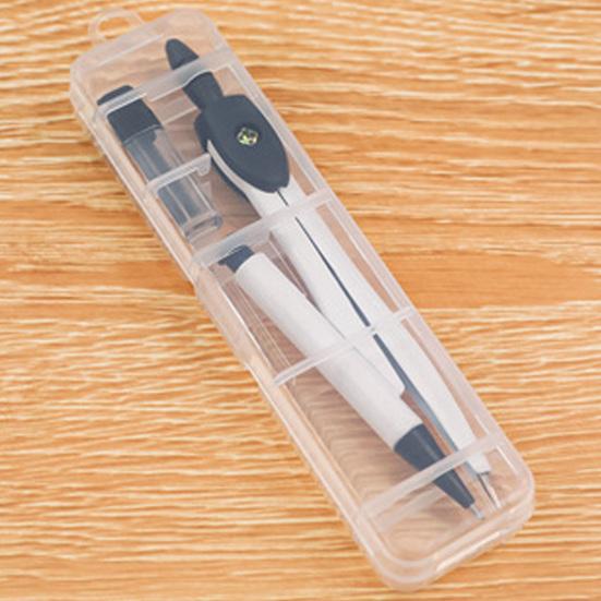 Set Bussola Metallica 2-in-1 con Matita Automatica Strumento per Disegno Geometrico per Studenti Ufficio Portatile Preciso Scatola di Conservazione per Matematica Arte & Ingegneria