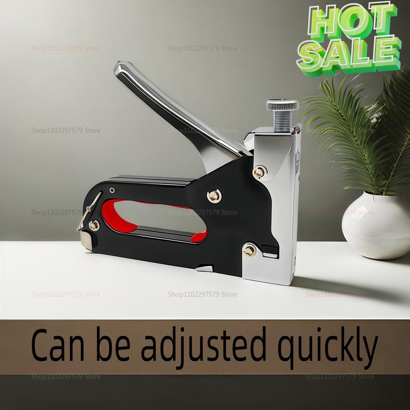Durable3-in-1MultiTool Kit Heavy Duty Stapler Nail Gun for UpholsteryCarpentry Fixing Materials with 600Pcs Staples for Home DIY