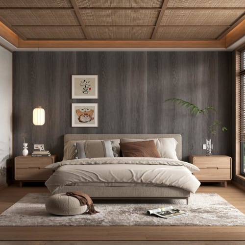 Boobest Ash Brown Oak Wood Wallpaper Sticker, 40cm Wide X 3m Long, Thick, Waterproof, Stain-Resistant, Oil-Resistant, Heat-Resistant, Self-Adhesive, P