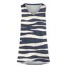 Damen Sommer Casual V-Ausschnitt Bedrucktes ärmelloses, lockeres T-Shirt Tanktops