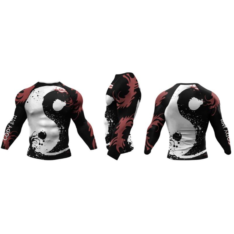 Men Cody Lundin MMA T-shirt 3D Printed Bjj Boxing Sport Tops Long Sleeve Rash Guard Jiu Jitsu Shirts Kickboxing Fitness Jerseys