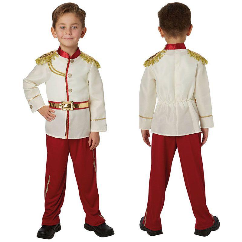 Anime White Snow Boy Prince Charming Child Cosplay Costume Christmas Masquerade