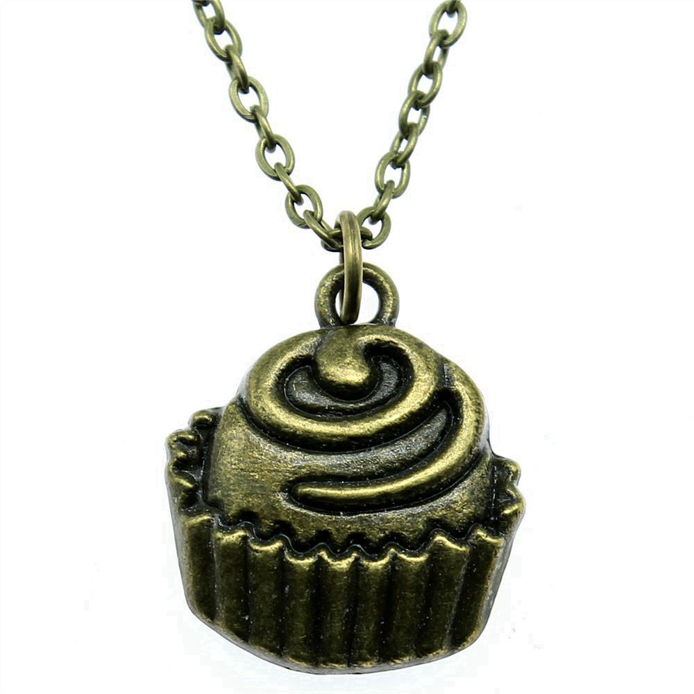 Collar de Cumpleaños Colgante de Pastel Para el Día de Navidad Joyería Estilo Boho Cadena de 43 cm