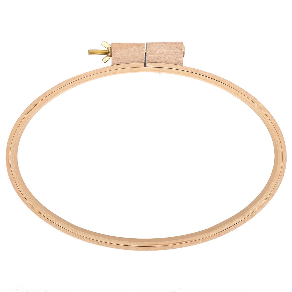 Rama Ovală Orizontală pentru Gherghef de Broderie, Lemn Lat pentru Artizanat, Desktop DIY, Accesorii pentru Punct în Cruce