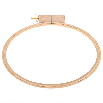 Vyšívací obruč Horizontální oválný rám Široký dřevěný řemeslný Stolní DIY Potřeby pro křížkovou výšivku