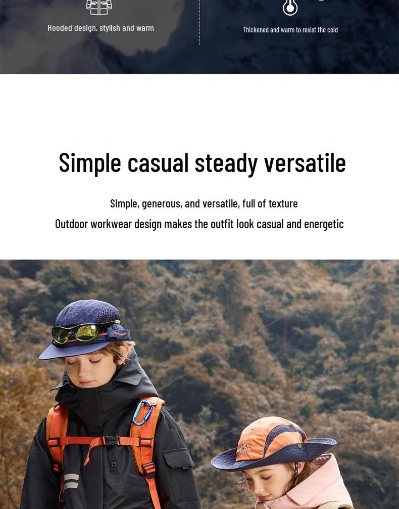 Kids' Down Jacket 2025: New Style Boy & Girl White Duck Down Parent-Child Coat, Winter Clearance.