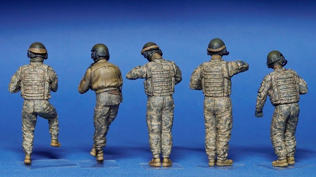 MiniArt Scale American Tank Crew Plastic Model Kit MA37005 1/35 (5-Piece Set)