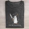 Flug war nie eine Option Shirt Lustiges Pinguin Messer Grafik T-Shirt