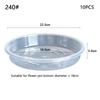 10pcs New Round Flower Pot Tray Plastic Clear Flower Pot Base Garden Accessory Trash Storage Plant Saucer Home