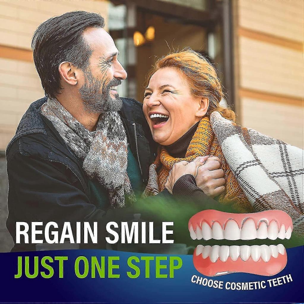 Dentures Upper And Lower Dentures Protect Teeth Restoring A Confident Smile, 5 Pieces White