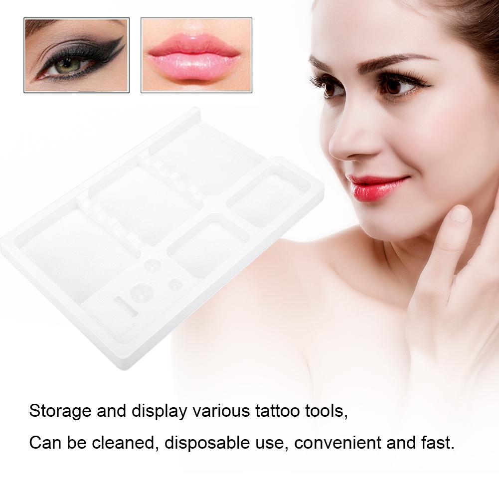 Disposable Washable PVC Tattoo Tool Tray Holder Organizer Pigment Storage Tray10pcs