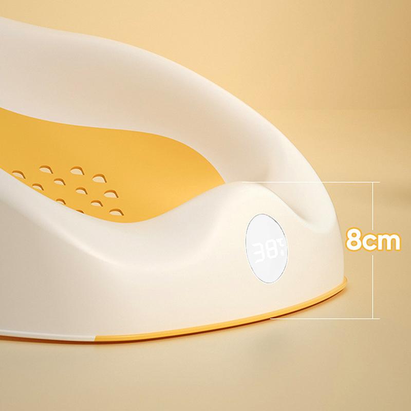 Foldable Baby Bath Seat - Non-Slip Pp Shower Net Support, Ergonomic Backrest Design, Easy-Clean Christmas Gift For Toddlers
