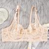 Europa und die Vereinigten Staaten Dünne Einschicht Sexy BH Volle Spitze Stahlring Cottonless BH Einstellbare Big Yards BH