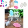 Premium Jelly Silicone Powder Puff Kit Soft Resilient Leaf Waterdrop Shape Easy To Wash