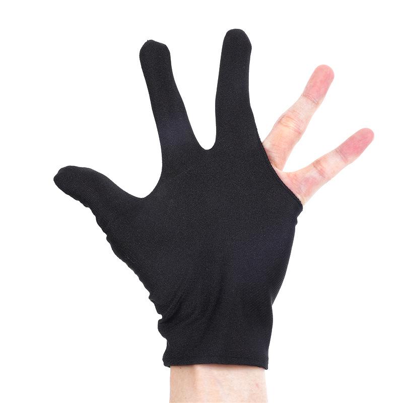 Professional Three-Finger Billiard Gloves - Breathable, Thin, Ambidextrous for Men & Women