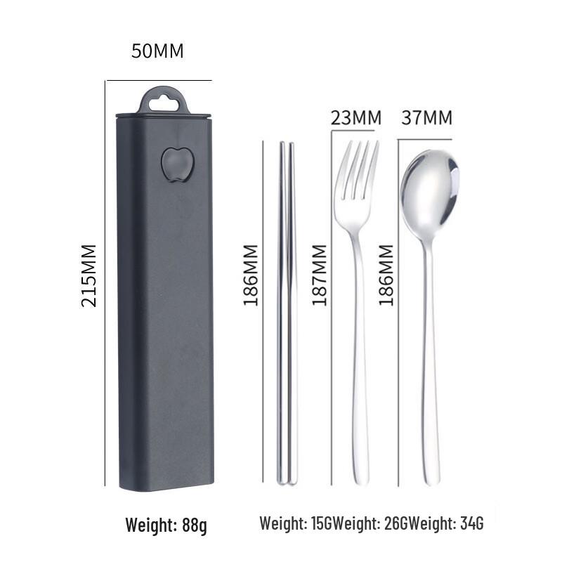 Abay 304 Stainless Steel Portable Cutlery Set