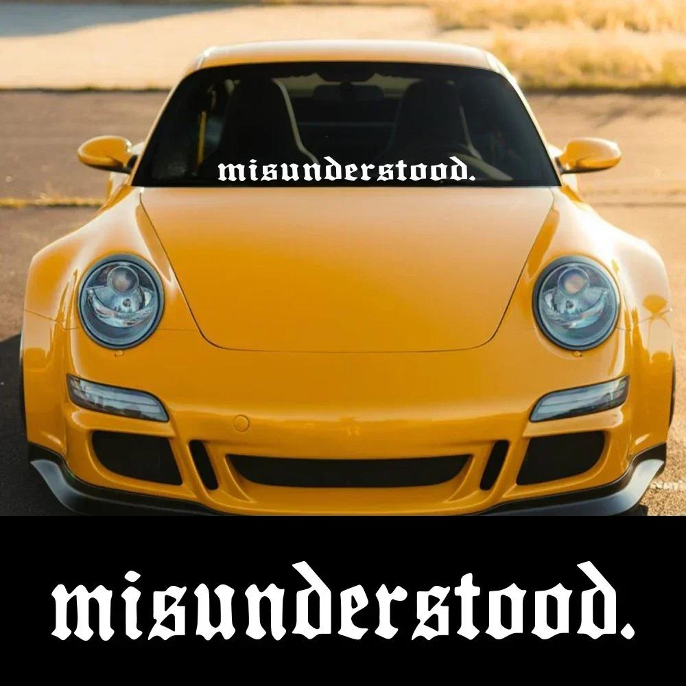 Misunderstood Slogan Car Windshield Banner Sticker Waterproof Vinyl Decal Automobile Windscreen Styling Decoration Accessories