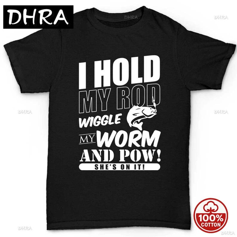 Fishing Shirt Gifts Funny Shirts GrandpaGift Fishing Dad TShirt Fishing Birthday Dad Gift I Wiggle Word Tshirt S