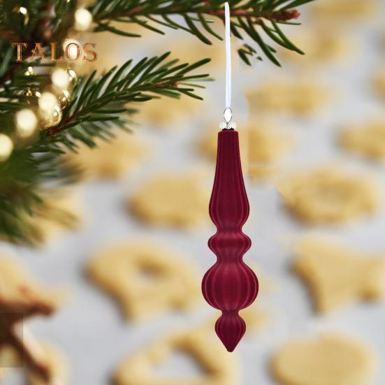 6 pezzi di palline di Natale floccate di forma irregolare infrangibili palline di Natale leggere decorazioni festive da appendere per albero di Natale decorazioni per la casa