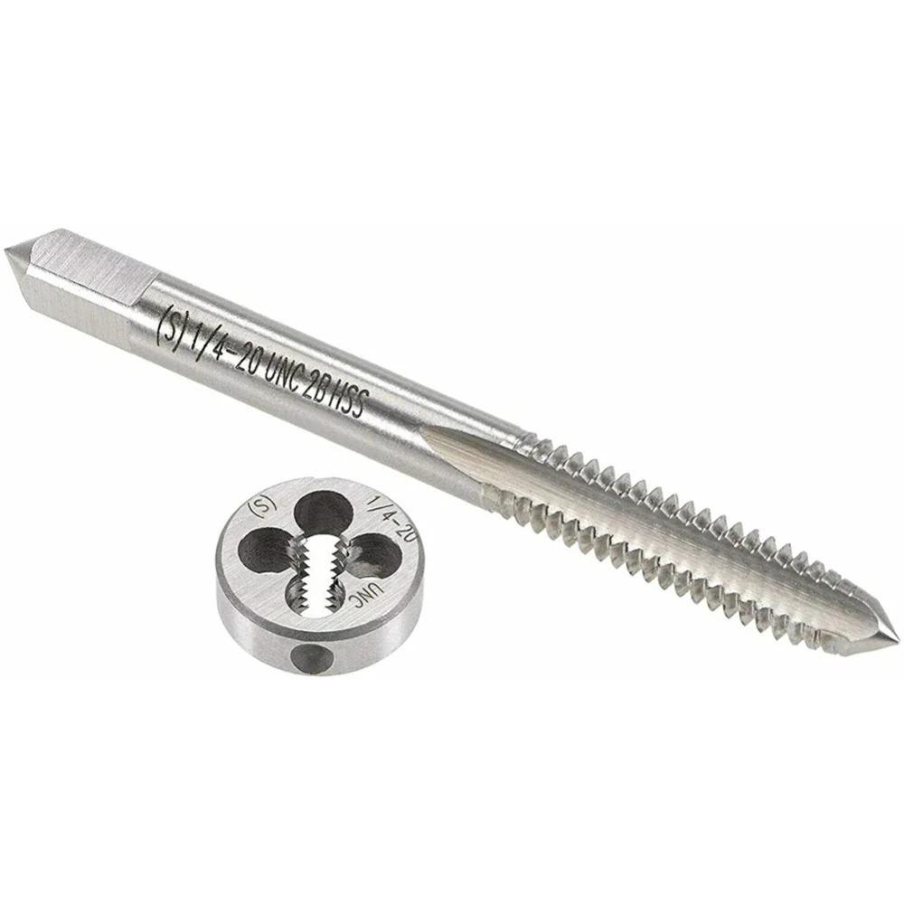 R1/4 Tap and Die Set 1/4"-20BSW Metric Screw Thread Tap Pratical Right Hand Thread  Plug Tap