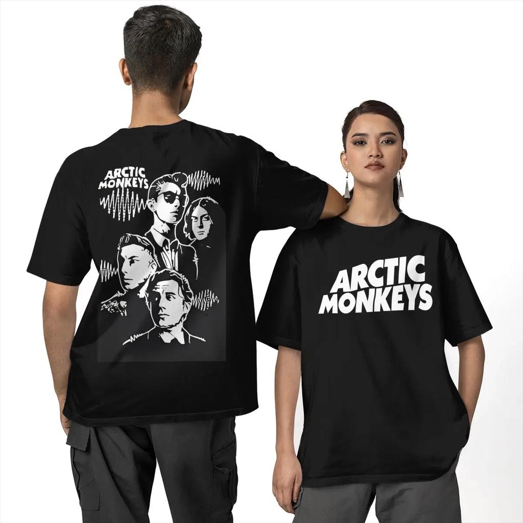 A-Maglietta Arctic Monkeys Estate Classica Magliette 100% Cotone Alla Moda Fresca Maglietta a Maniche Corte Abbigliamento da Uomo