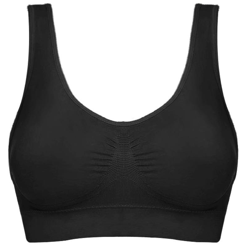 Plus Size Seamless Sports Yoga Bra For Women Comfortable Large Cup Camisole Sleep Bra