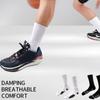Natural Cotton High Tube Sports Socks Reinforced Heel Toe Antis Odor Daily Workout Basics