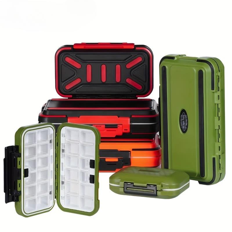 

Waterproof Fishing Accessories Box Storage Tool Box Fishing Gear Soft Bait Fish Hook Storage Box Lead Box Sea Fishing Tools Large Capacity medium сірий