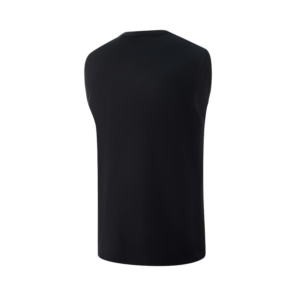 Li-Ning Antibacterial Quick-Dry Cool Loose Round Neck Logo Tank Top Men tops AVSV131-4