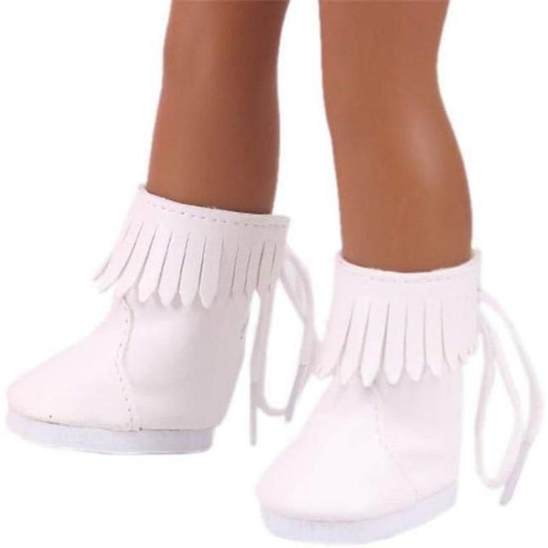 1 Pair Doll Shoes Flat Shoes for 14 Inch 32-34cm BJD Doll Gifts for Girls