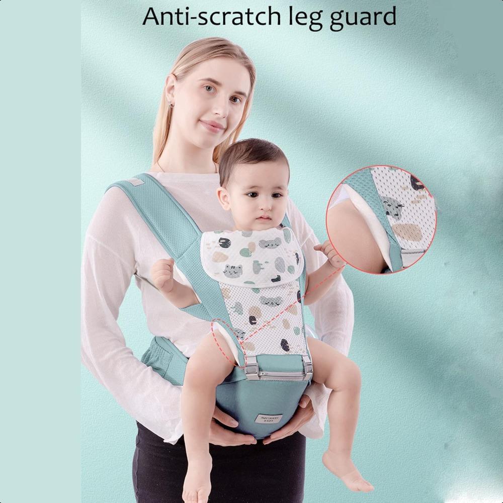 Baby Carrier, 6-in-1 Removable Baby Carrier Hip Seat for Newborn and Older Infants Adjustable Size