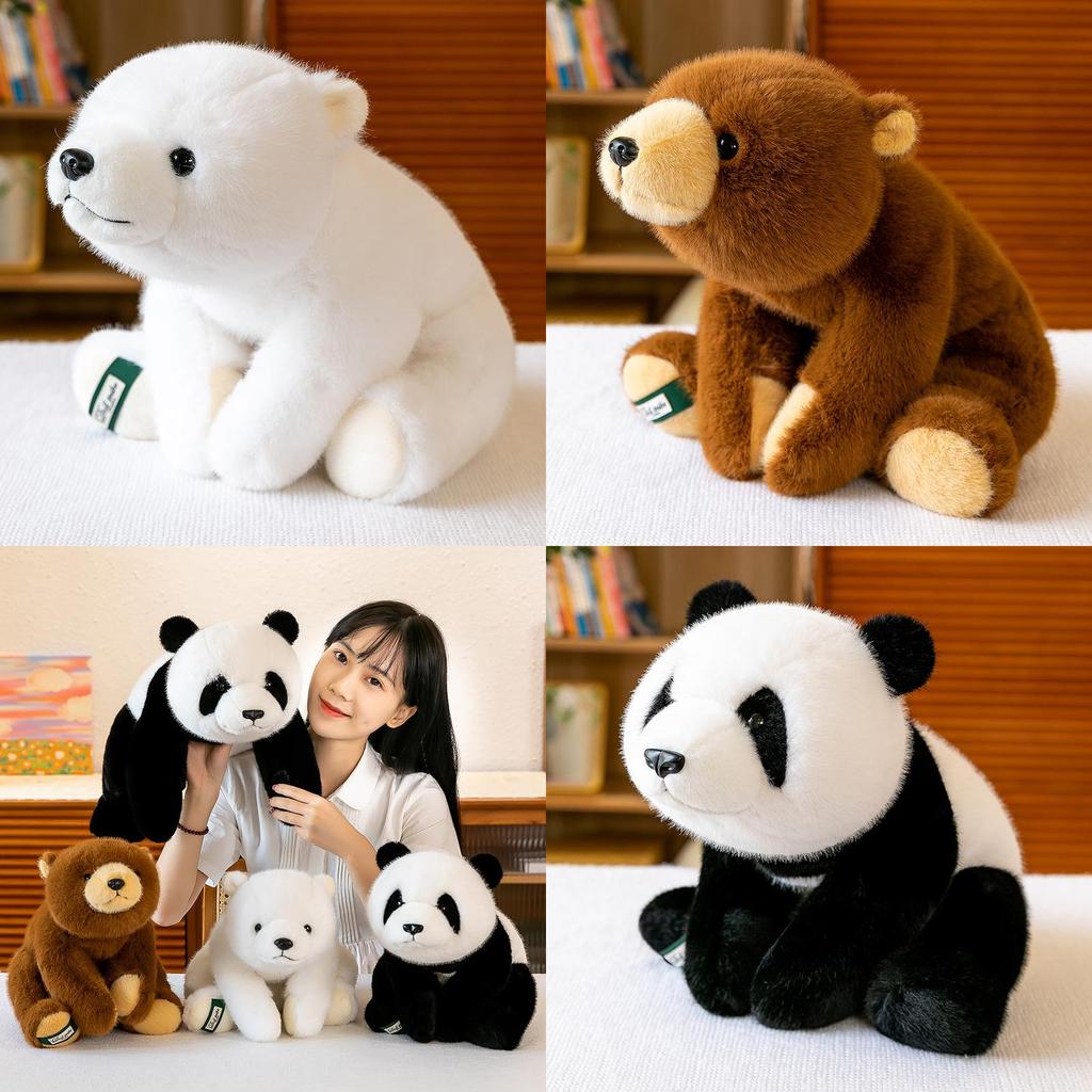 Cute Panda Plush Toy Soft And Huggable Stuffed Animal Perfect For Bedtime Birthday Gift 30cm 45cm 65cm