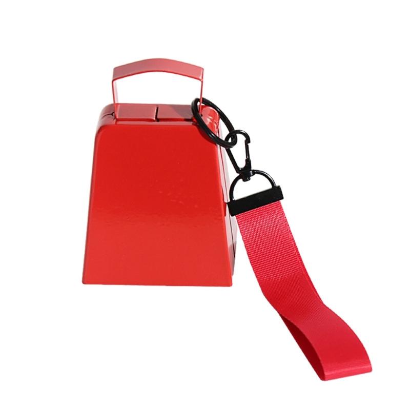 

Lasting Cheer Cowbell 4 Inch Big Load Antirust Coating Sports Game Activity Cheering Accessory With Secure Wrist Rope