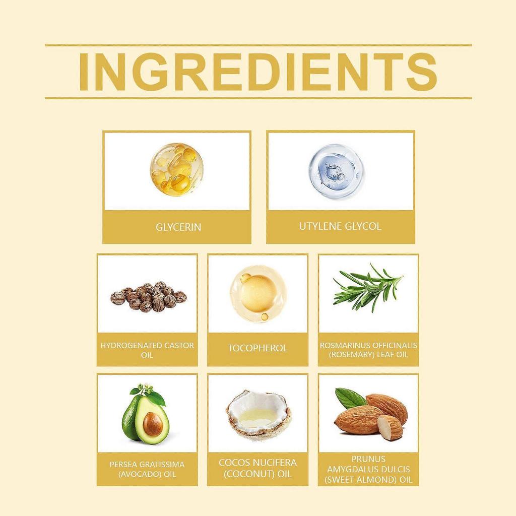 Hoegoa Hair Care Essential Oil - Improves Frizz, Smooths And Shines Hair, Moisturizing Rosemary Nourishing Hair Oil