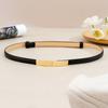 PU Leather Women Waist Belts Versatile Dress Belts Fashion Skinny Leather Belt for Suits Sweaters