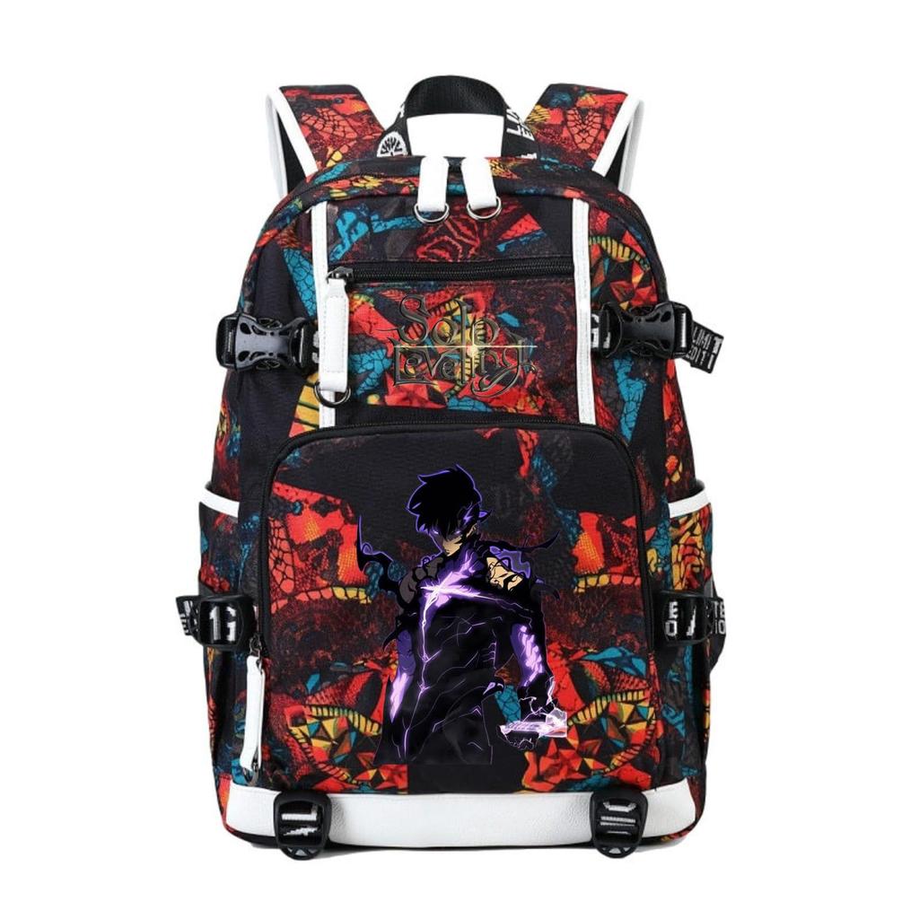 I Alone Upgraded The Animation Periphery Outdoor Travel Bag Large Capacity Multi-Function With Usb Backpack