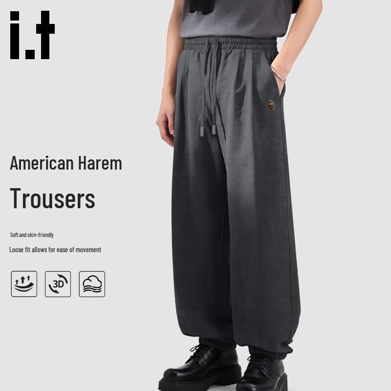 Fingercroxx Men s Retro Tapered Harem Pants 2XL