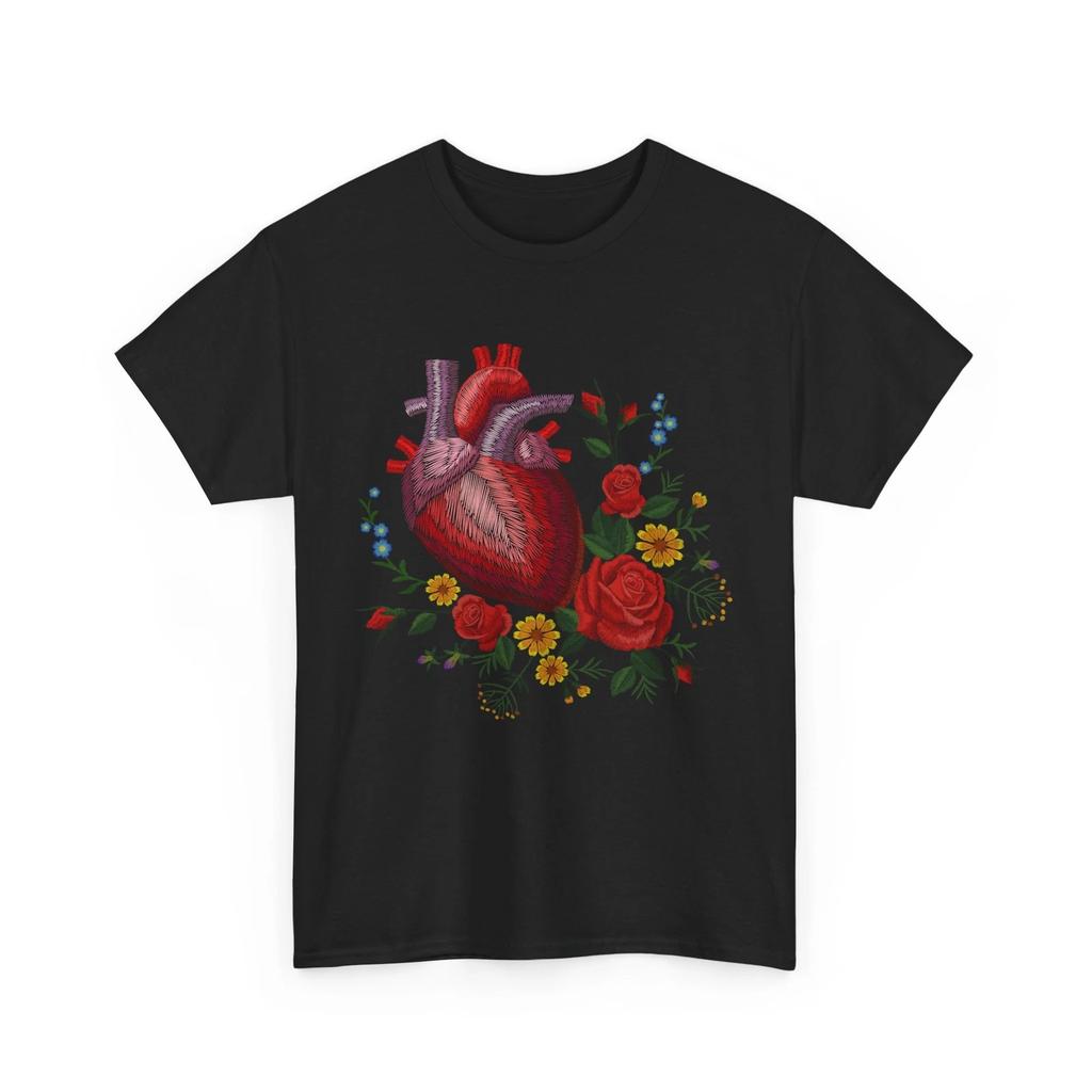Roses Shirt, Heart Roses Cardiology Lovers Cardiologist Women Men Cute Shirt