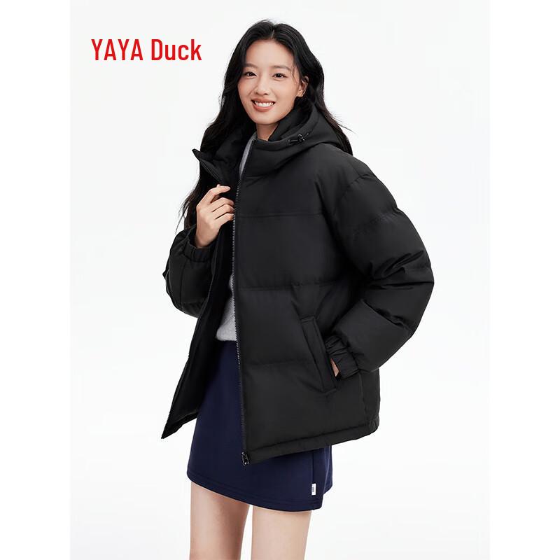 

YAYA 2025 Unisex Casual Short Stand Collar Duck Down Jacket