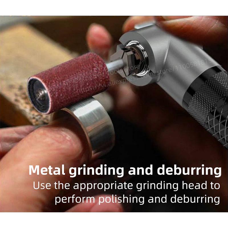 200W Micro Angle Grinder Multifunction 90° Electric Elbow Grinding Machine Portable Elbow Engraving Polisher