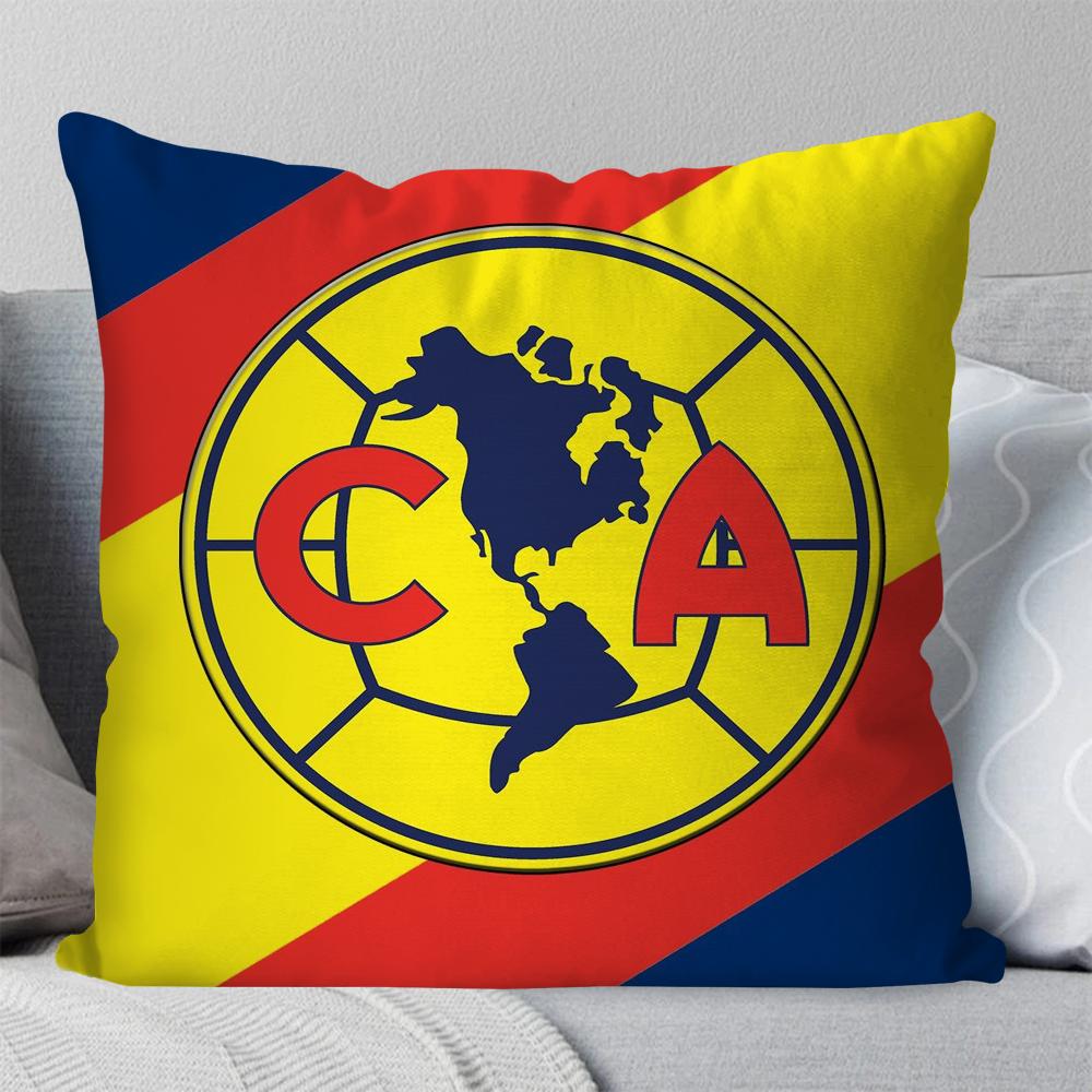 Football Club America Pillow Case Square Pillow Bedroom Sofa Leisure Comfort Cushion Car Living Room Home Decoration 40X40