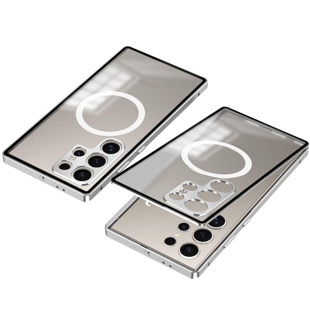 Samsung S25Ultra/S25+/S24+ Single-Sided Snap-Button Metal Phone Case