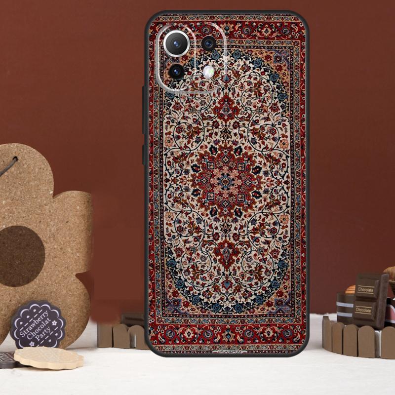 Persian Carpet Floral Pattern Case For Xiaomi 14 15 Ultra 15T 14T 13T 17 Pro Max POCO X7 Pro X5 X6 F5 F6 F7 F8 Ultra Cover