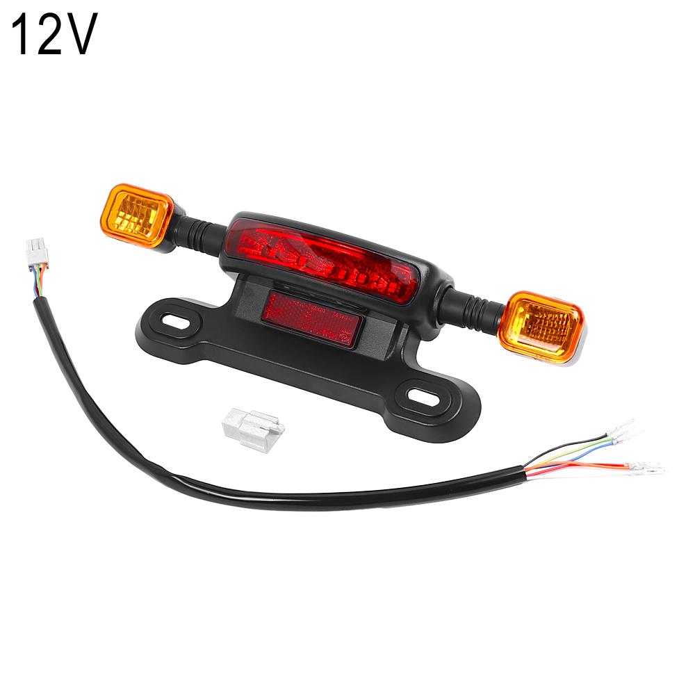 3- In-1 48/60/12V LED Taillight Electric Scooter Turn Signal Light Rear Tail Light Indicator For E- Scooter Brake Light Part