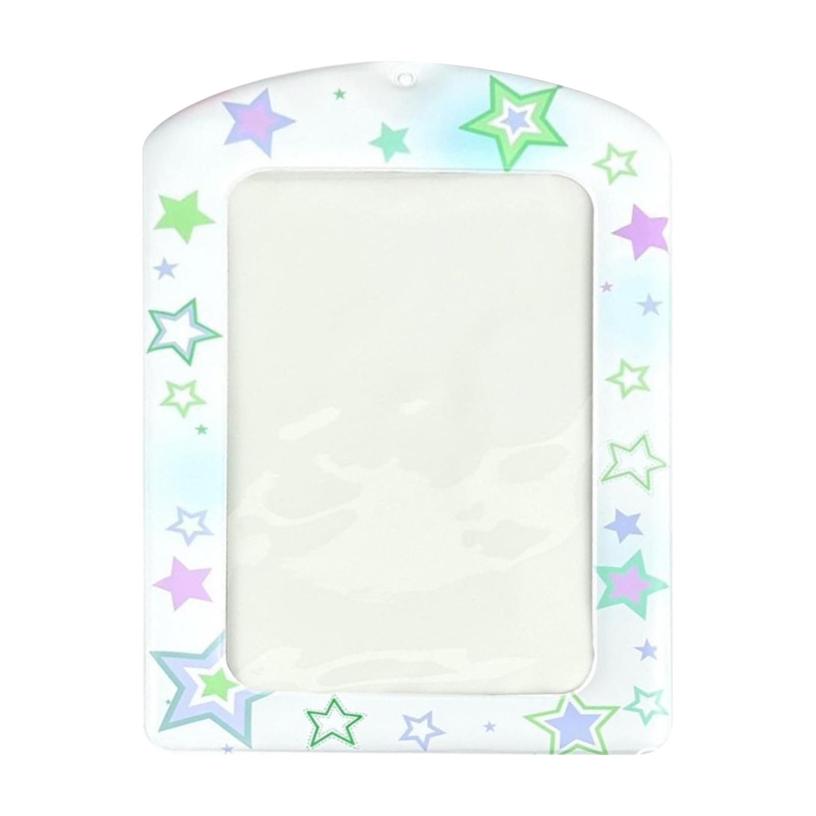 

Giant Photocard Holder, A4 Inch Fun Photo Card Holder, Big Idol Album Photocard Holders For Music Festivals Fan, PVC Protectors For Postcards, Prints One Size зелений